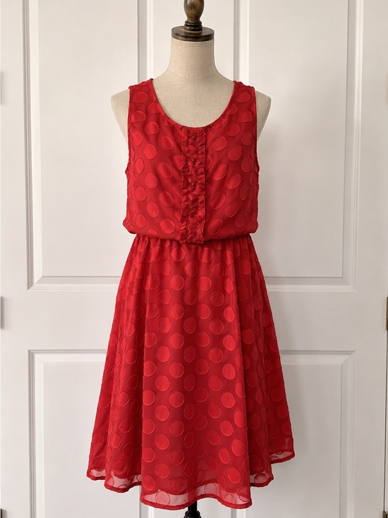 Disney Dresses & Skirts - Womens Red Polka Dot Sleeveless Dress collab with Lauren Conrad and Disney